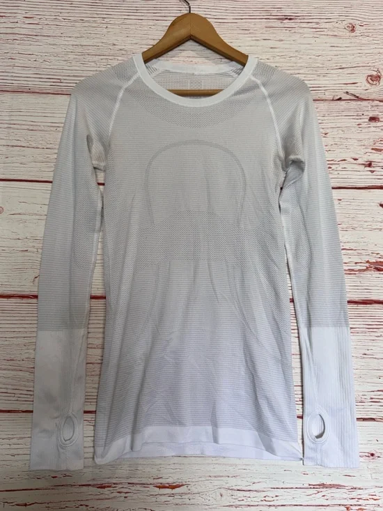 Lululemon Swiftly Tech Long Sleeve Crew in White Sz 4