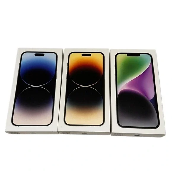 Apple iPhone 14 Pro Max‎ & 14 Plus EMPTY BOXES Lot 3 Silver Gold Midnight 256GB