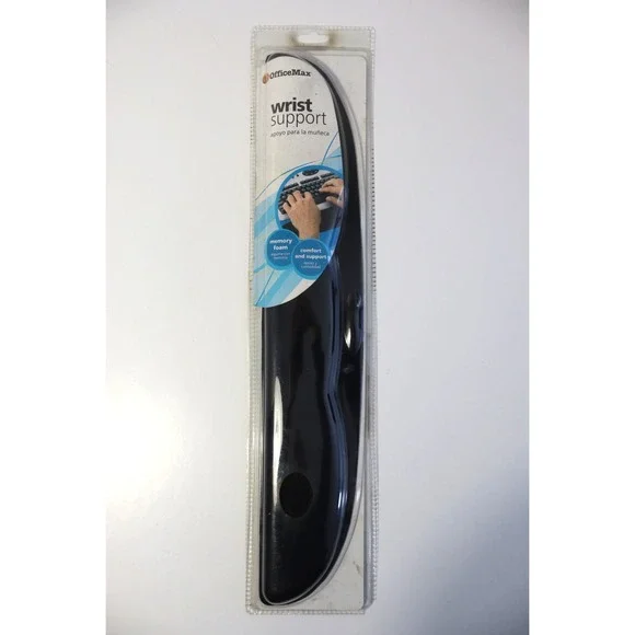 OfficeMax Black Memory Foam‎ Wrist Support Pad Ergonomic Comfort Non-Skid