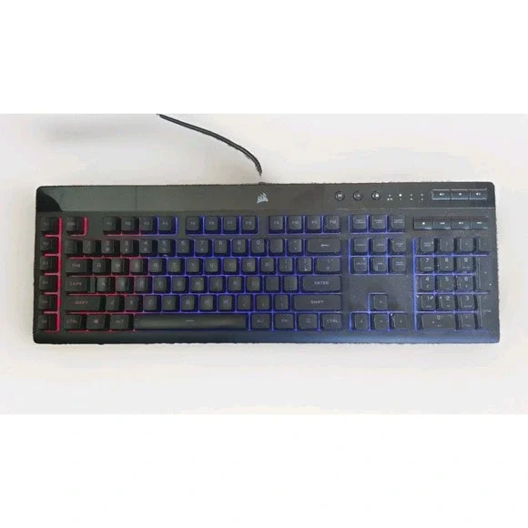 Corsair K55 RGB PRO Gaming Keyboard Black‎ Wired USB CH-9226765-NA TESTED