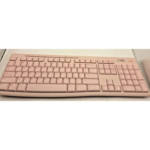 Logitech K270 Wireless Keyboard for Windows, 2.4 GHz - Rose - Tested Works