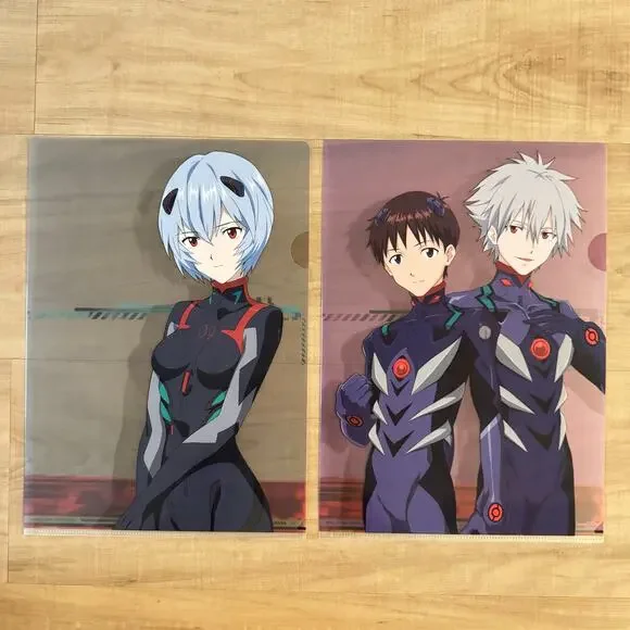 2 Neon Genesis‎ Evangelion Anime Ichiban Kuji Visual Art Sheet Clear File Poster