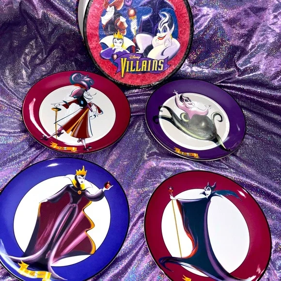 Disney Villians Plate Set