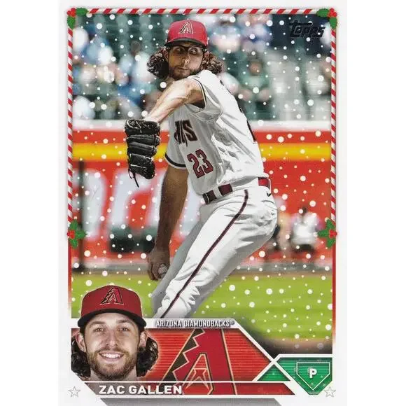 2023 Topps Holiday Zac Gallen H22 Arizona Diamondbacks