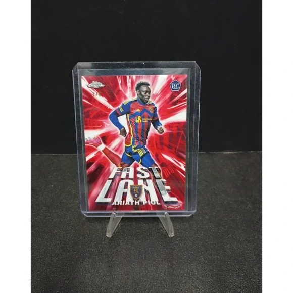 2025 Topps Chrome MLS Ariath Piol Fast Lane Red RC 01/05 Real Salt Lake Card