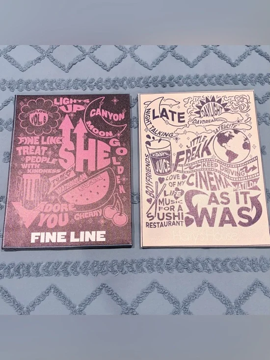 Harry Styles Fine Line Harry’s House Canvas Wall Art Set of 2 12x16