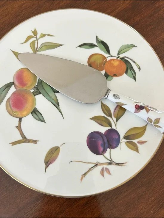 Vintage Royal Worcester Arden Cake Plate & Cake Server – Made in England