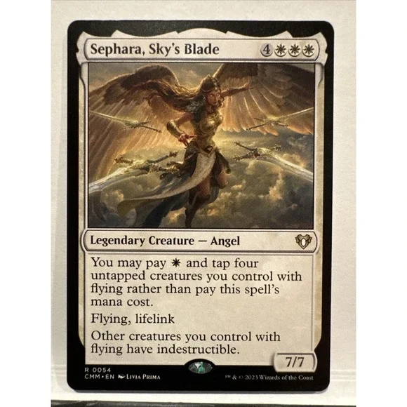 Sephara Sky's Blade Commander Masters Magic The Gathering MTG Rare 0054
