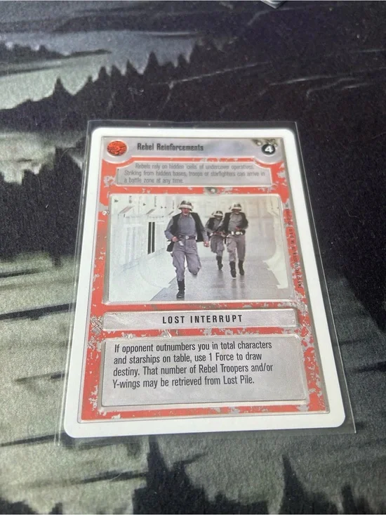 Rebel Reinforcements, a red Lost Interrupt card from the 1995 Decipher Star Wars