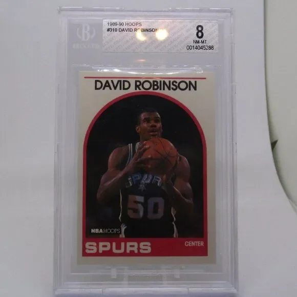 1989-90 Hoops #310 David Robinson Rookie BGS NM-M 8