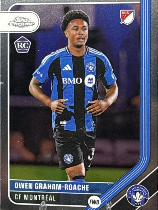 Topps Chrome CF Montréal Owen Graham-Roache Rookie Soccer Card