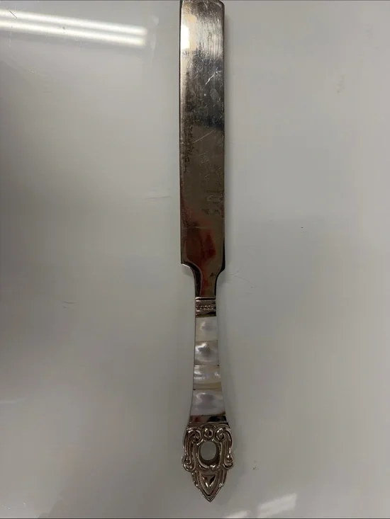 Mother of pearl vintage dessert knife, cake knife