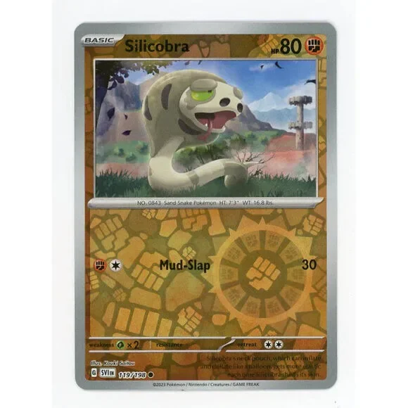 Scarlet and Violet Scarlet & Violet Reverse Holo 119 Silicobra