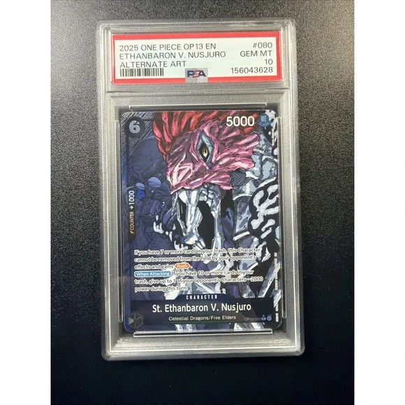 2025 One Piece Carrying On His Will St. Ethanbaron V. Nusjuro OP13-080 PSA 10 A3