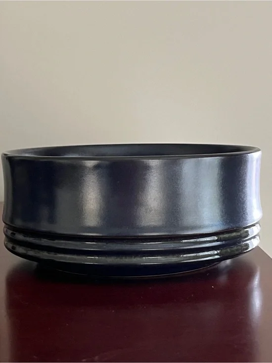 Vintage Denby Bokara / Kismet Blue Vegetable Tureen Serving Bowl Langley England
