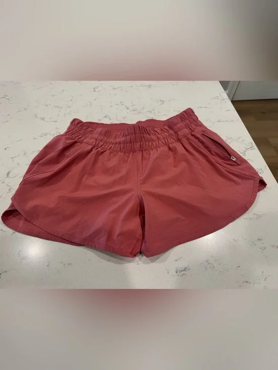 Lululemon Track That Lined Short in Dusty Rose Size 10. Like-new condition