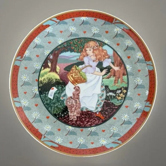 Villeroy & Boch‎ Heinrich Germany Once Upon A Rhyme- A Tisket, A Tasket - Cat