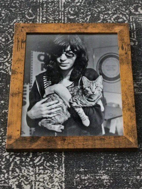 Joey Ramone Holding Cat Photo Print 8x10 Vintage Punk Rock Music Wall Decor Art