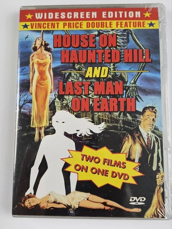 House on Haunted Hill Last Man on Earth DVD Vincent Price Double Feature SEALED