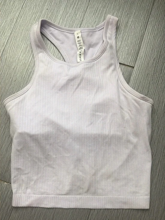 Lululemon Ebb to Street Lilac Racerback Tank Top Size 6