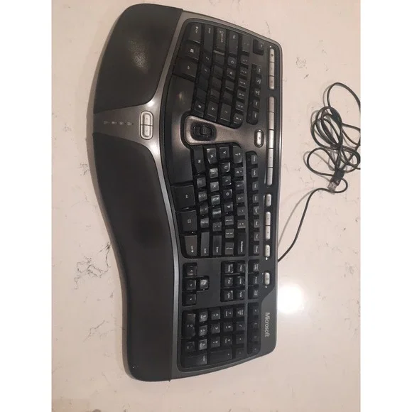 Microsoft Keyboard 4000 v1.0 Natural Ergonomic KU-0462 USB Wired Tested