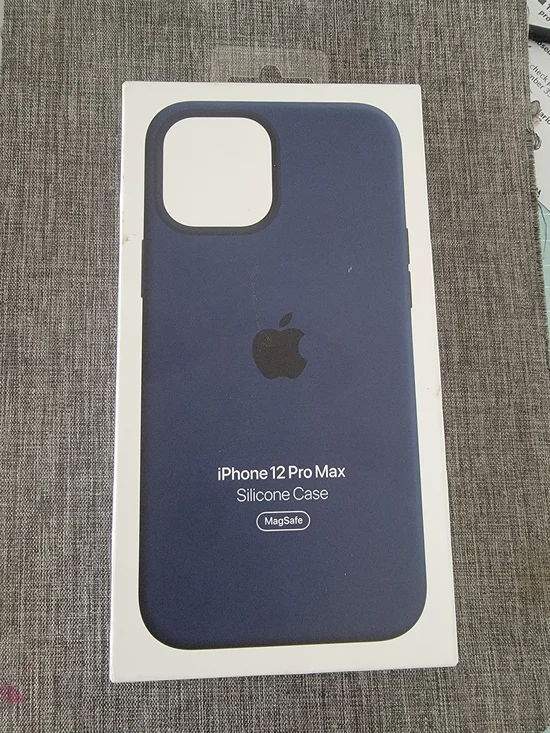 Apple Original iPhone 12 Pro Max Silicone Case - Deep Navy Blue