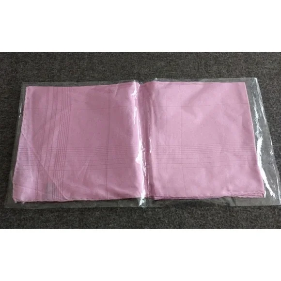 Fer-Gio Como Pure Silk Scarf ITALY Lavender / Soft Pink Rolled Hem 33.5