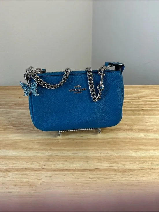 Coach Blue Pebbled Leather Convertable Nolita 15/previous project