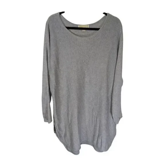 Michael Kors Knit Tunic/Dress Grey Long Sleeve Size1X