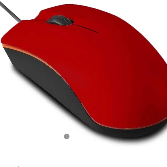 Guiheng Wired Mouse,‎ USB Mouse for Right or Left Hand, Ergonomic Red NW…