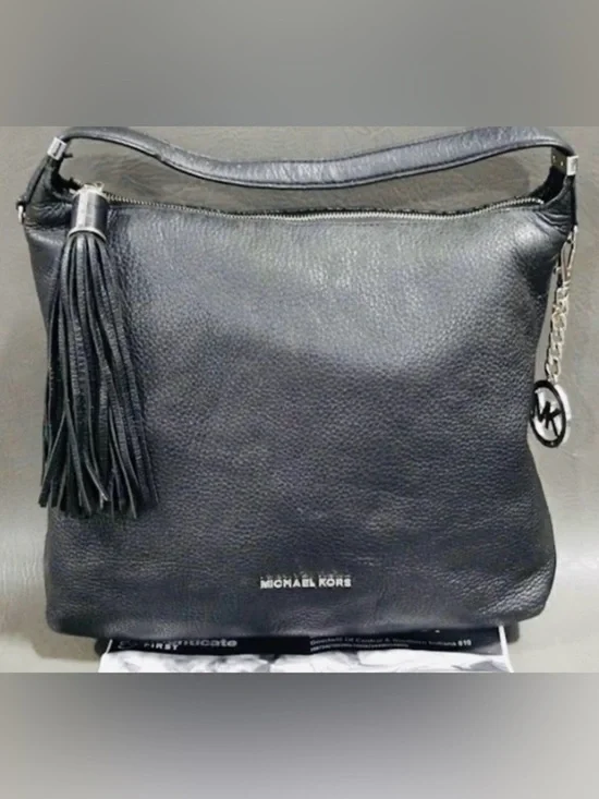 Michael Kors Bedford Pebbled Leather Black Bag
