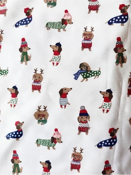 Cynthia Rowley Kitschy Dachshund Tablecloth 51x70
