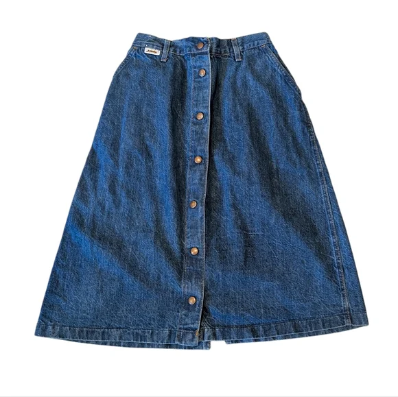 Male Vintage Denim Button-Down Skirt