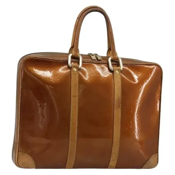 Louis Vuitton Monogram Vernis Van Damme Handbag Gold