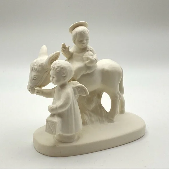 Vintage Goebel Angel Leading Baby Jesus HX334 Christmas Holiday Collectible EUC