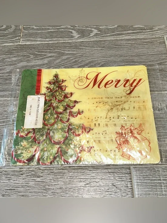 Vintage Publishers Clearing House Christmas Tree Placemat Retro Y2K Ephemera NOS