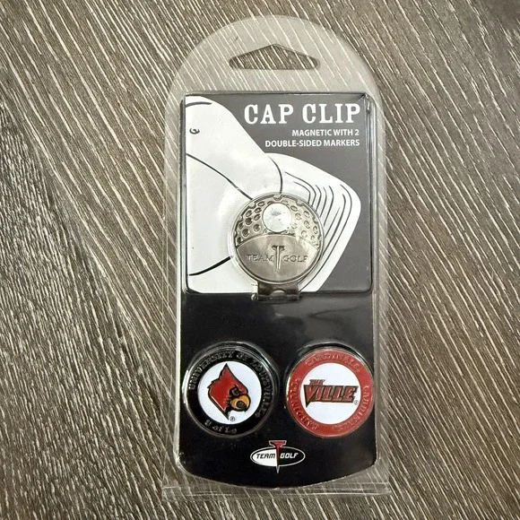 Team Golf NCAA‎ Louisville Cardinals 2 Golf Markers Cap Clip Magnetic