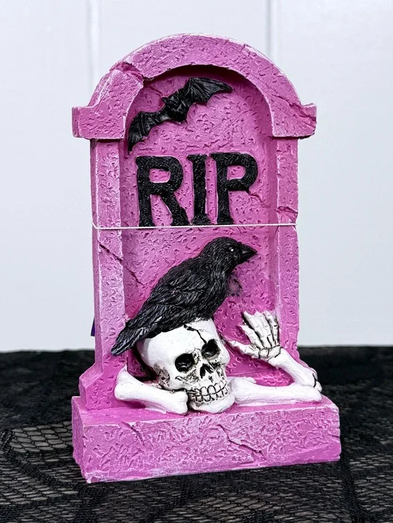 NEW Old Time Pottery Halloween Tombstone Decor