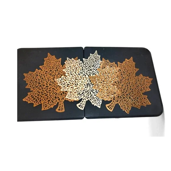 3 Pcs Fall Thanksgiving Maple Leaf Placemats 17x 16