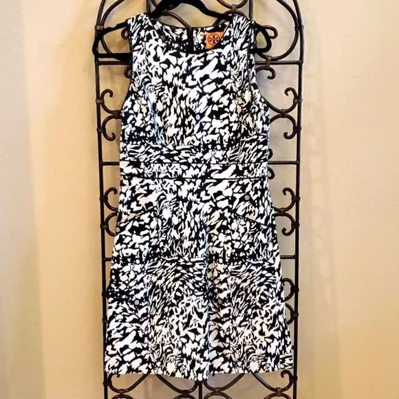 ‎TORY BURCH Printed Cotton-Silk Dress - Size 8