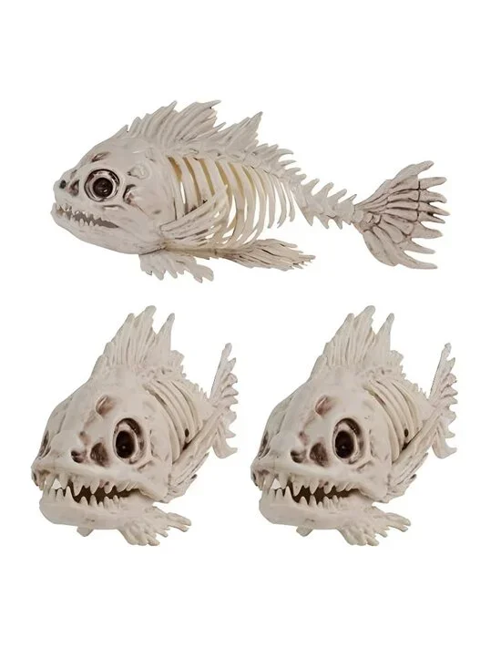 Halloween Fish Skeletons Decorations, 3 Pack 10
