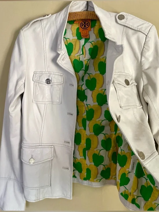 Tory Burch | Sgt Pepper Leather Jacket, Sz 10 fits like 6-8 ♥ Like new