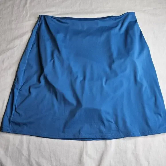 Land's End Swim Skort Womens Sz 14 Light Blue Ready To Wear Resort Summer