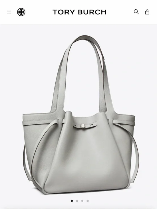 Tory Burch Romy Tote - Light Granite