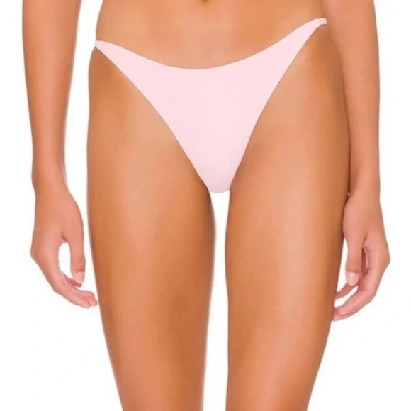 Superdown Arianna Bikini Bottom in Pink Size S