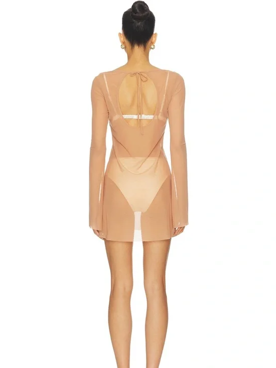 Bond-Eye Ring Priya Mini Dress Fawn Mesh XS/S