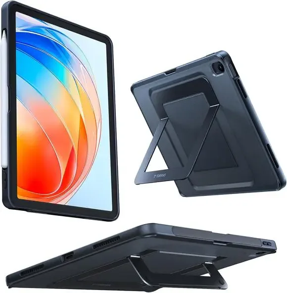 TORRAS Ostand K1 Guardian for iPad Air 11 inch Case w/Stand M4/M3/M2, Black