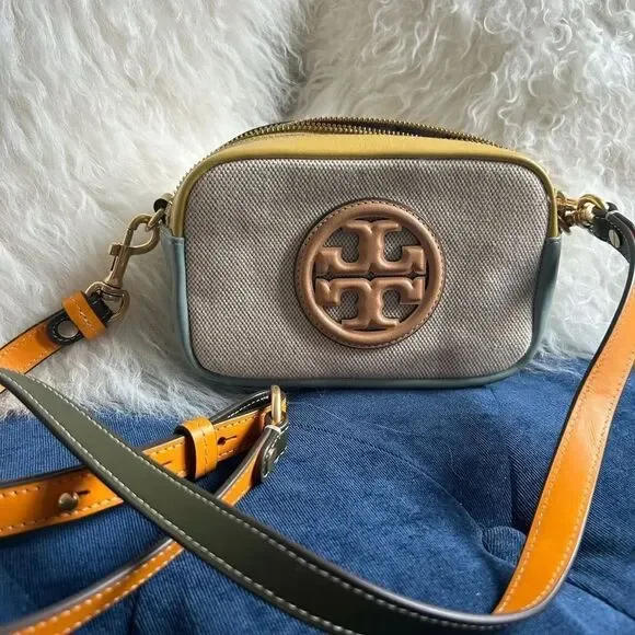 Tory Burch Perry Bombé Canvas Mini Crossbody Bag