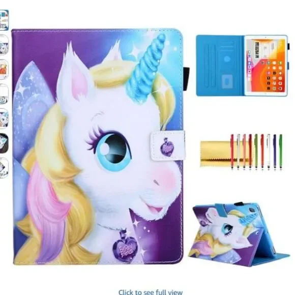 FurReal Friends Unicorn iPad Tablet Case Kids Protective Stand Cover NEW