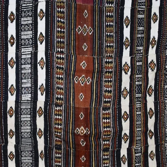 Rare Early 20th Century Khasa Arkilla Kerka Hand Woven Bridal Blanket Ma…